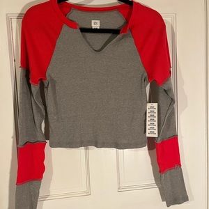UO cropped long sleeve top